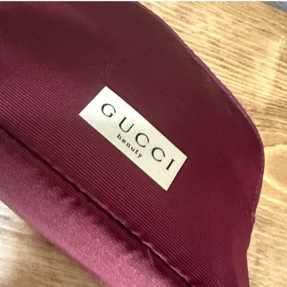 Gucci Beauty Deep Burgundy Cosmetic Pouch - Picture 2 of 4